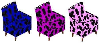 Cow Spots Chair Set 3 Preview